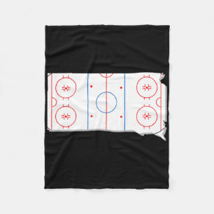 Clic South Dakota Hockey Rink Sd State Map Umriss Fleecedecke