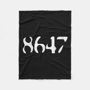 Clic Vintag 8647 Funny Liberal President Fleecedecke