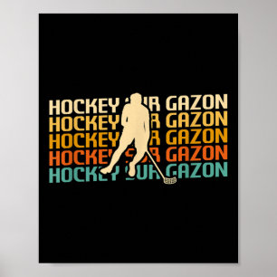 Clic Vintage Retro Feldhockey _1 Poster