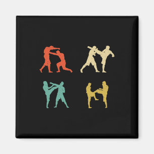 Clic Vintage Style Kickboxen Männer Frauen Geschen Magnet