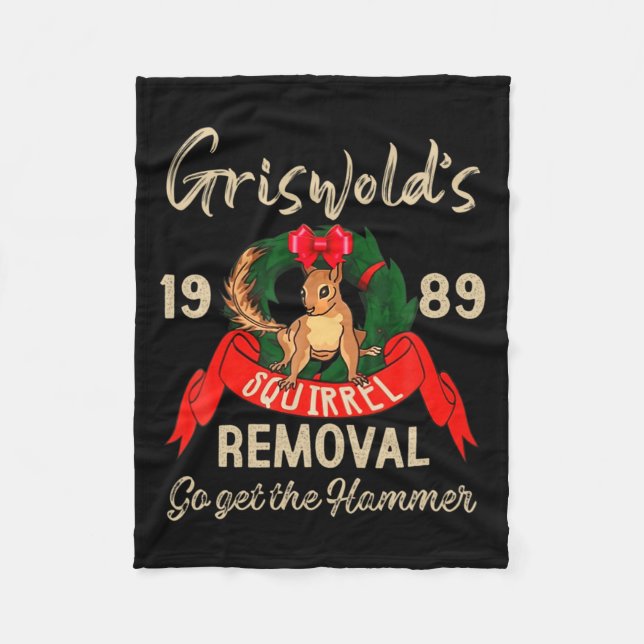 Clic Weihnachtsfilm Eichhörnchen Entfernung Urlaub Fleecedecke (Vorderseite)