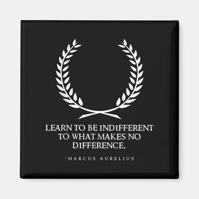 Clical Rome Stoic Philosophy Caesar Marcus Aureliu Magnet (Vorne)