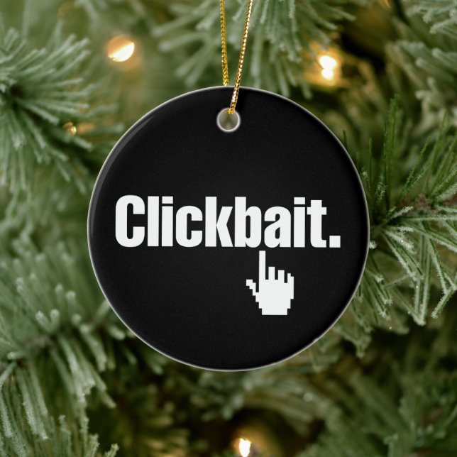 Clickbait. Keramik Ornament (Baum)
