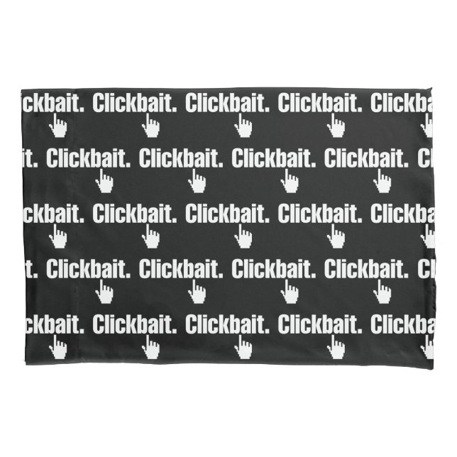 Clickbait. Kissenfall Kissenbezug (Vorderseite-Links)