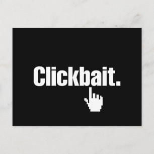 Clickbait. Postkarte