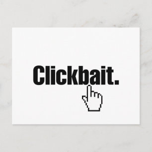 Clickbait. Postkarte