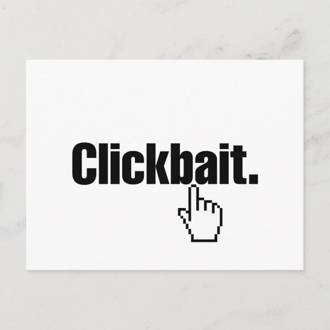 Clickbait. Postkarte (Vorderseite)