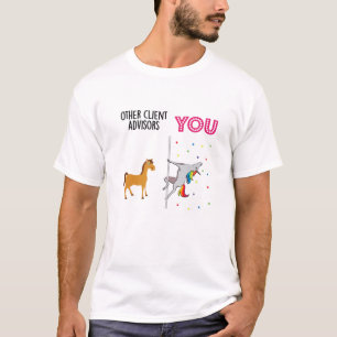 Client Advisor Funny Unicorn T-Shirt