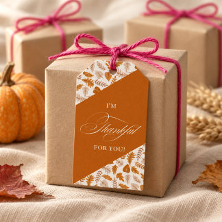 Client-Bewertung Erntedankfest | Eleganter Herbst Geschenkanhänger
