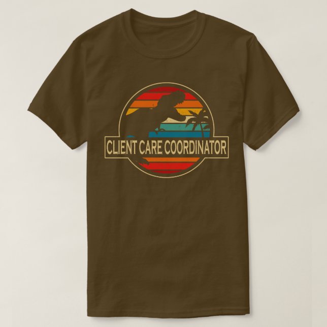 Client e Coordinator Dinosaur T-Shirt (Design vorne)