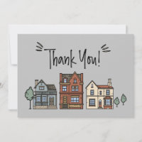 Client neue Zuhause Flat Vielen Dank Karte