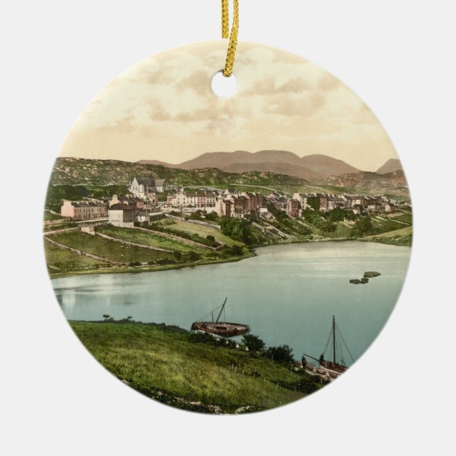Clifden, Landkreis Verzierung Galways, Irland Keramikornament (Vorne)