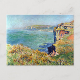 Cliff at Grainval von Claude Monet Postkarte