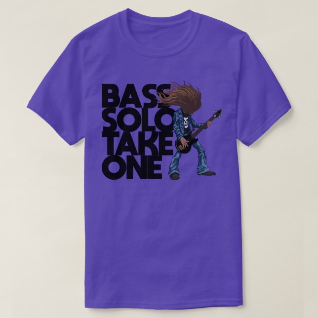 Cliff Burton Bass Solo T-Shirt (Design vorne)