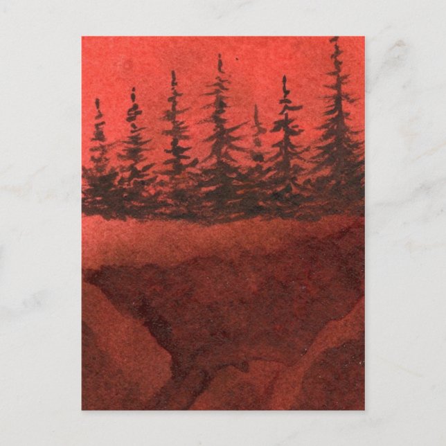 "Cliff Hanger #14" Landstraßen Postkarte (Vorderseite)
