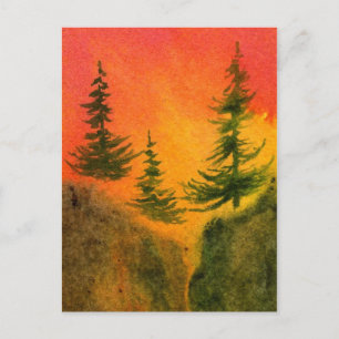 "Cliff Hanger #15" Landstraßen Postkarte