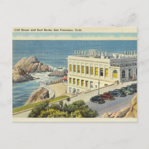 Cliff House Siegel Rocks, San Fransisco, Kaliforni Postkarte
