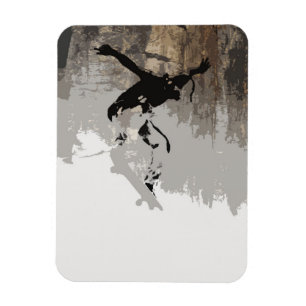 Cliff Jumping - Skateboarder Magnet
