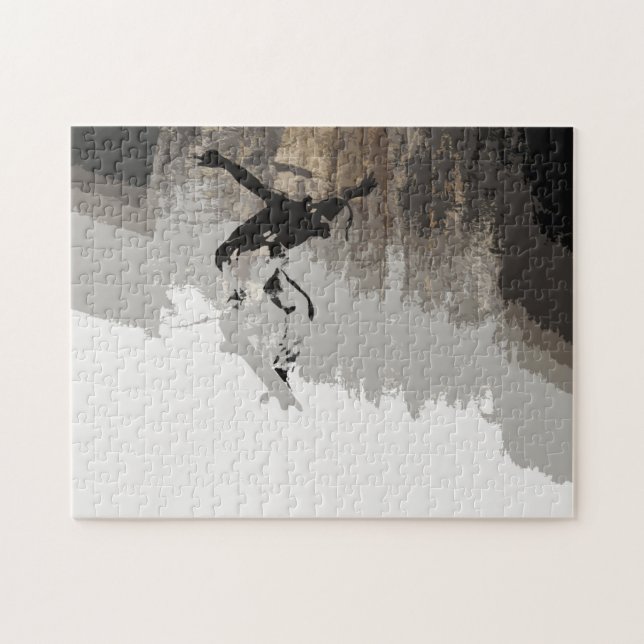 Cliff Jumping - Skateboarder Magnet Puzzle (Horizontal)