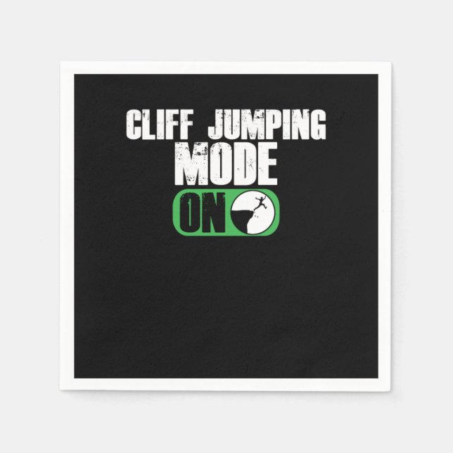 Cliff Jumpmodus auf Cliff Jump Cliff Diving Gift Serviette (Vorderseite)