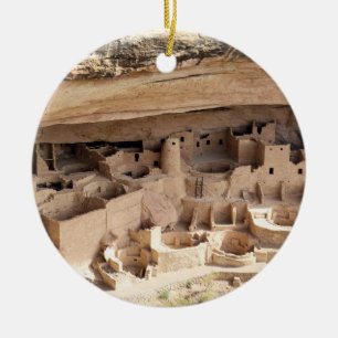 Cliff Palace am Mesa Verde National Park, Colorado Keramik Ornament