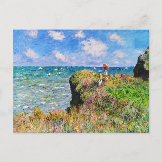 Cliff Walk at Pourville by Claude Monet Postkarte (Vorderseite)