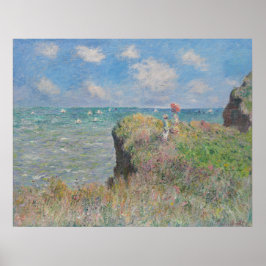 Cliff Walk bei Pourville Monet Poster