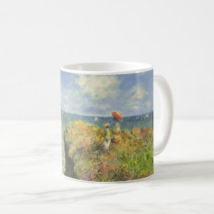 Cliff Walk in Pourville von Claude Monet Kaffeetasse