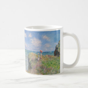 Cliff Walk in Pourville von Claude Monet Kaffeetasse