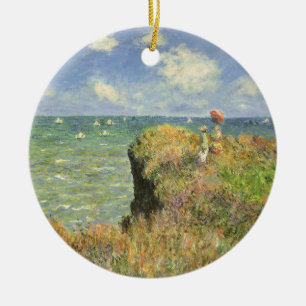Cliff Walk in Pourville von Claude Monet Keramik Ornament