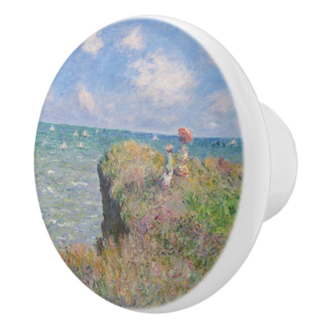 Cliff Walk in Pourville von Claude Monet Keramikknauf (Rechts)