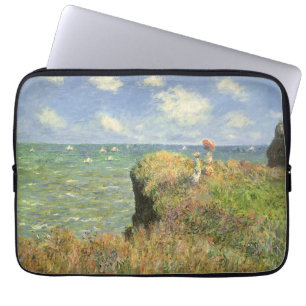Cliff Walk in Pourville von Claude Monet Laptopschutzhülle