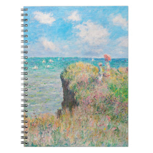 Cliff Walk in Pourville von Claude Monet Notizblock