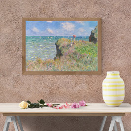 Cliff Walk in Pourville von Claude Monet Poster