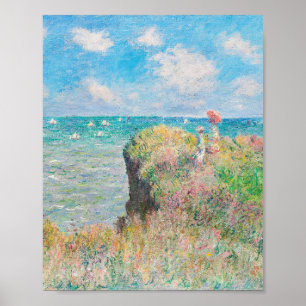 Cliff Walk in Pourville von Claude Monet Poster