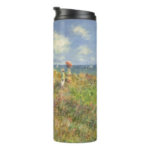Cliff Walk in Pourville von Claude Monet Thermosbecher