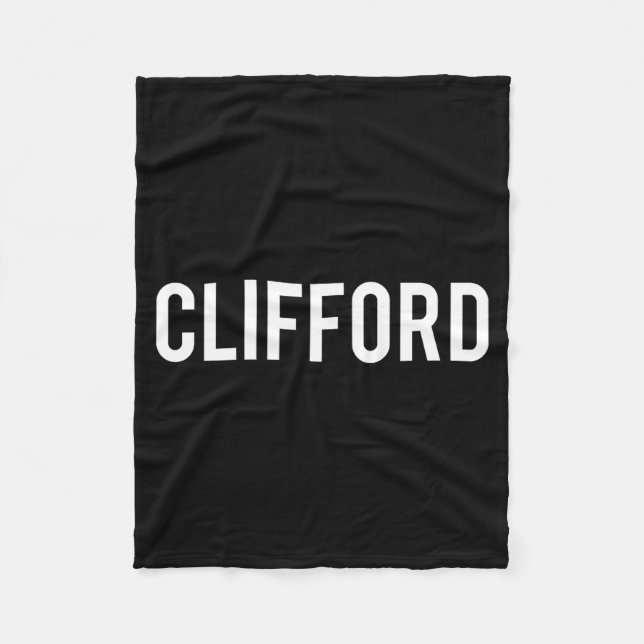 Clifford - Cool New Funny Name Fan Gift Tee  Fleecedecke (Vorderseite)