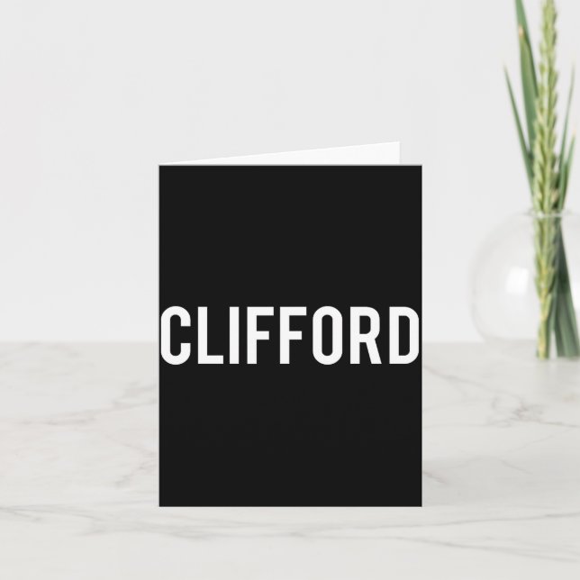 Clifford - Cool New Funny Name Fan Gift Tee  Karte (Vorderseite)