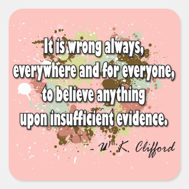 Clifford Quadratischer Aufkleber (Vorderseite)