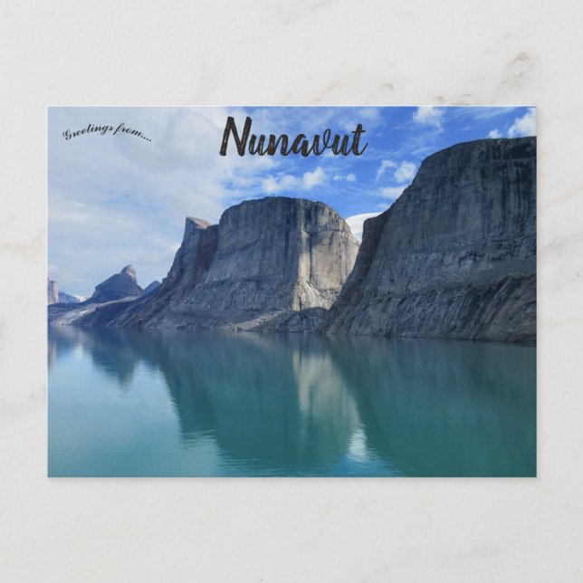 Cliffs in Nunavut Canada Postkarte (Vorderseite)