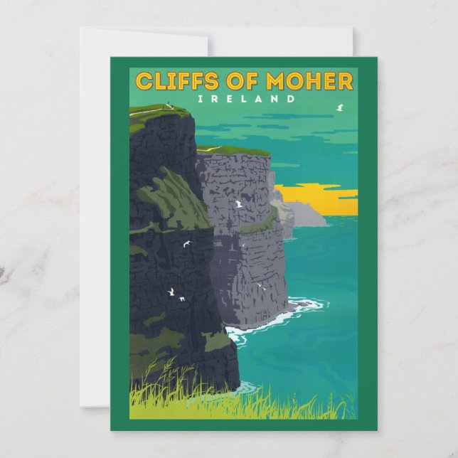 Cliffs of Moher 5x7 große Postkarte (Vorderseite)