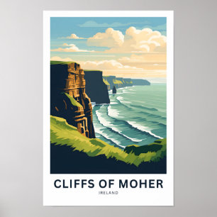 Cliffs of Moher Ireland Travel Print Poster