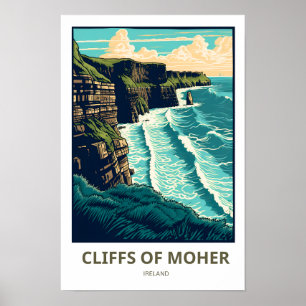 Cliffs of Moher Ireland Travel Print Poster