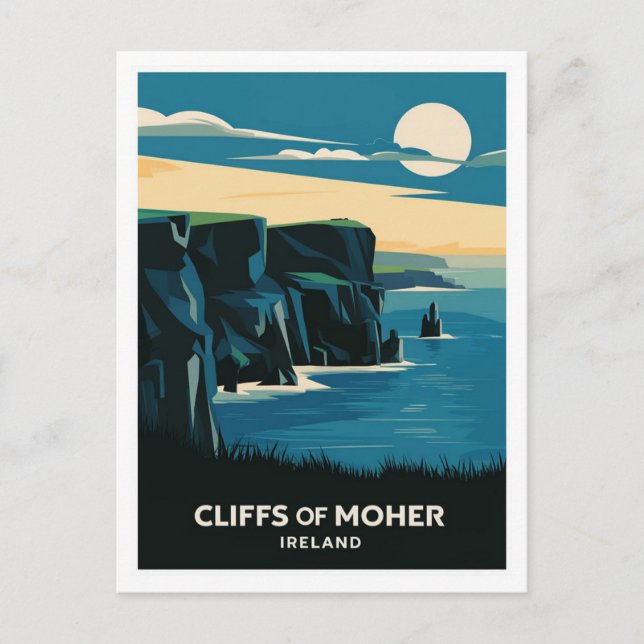 Cliffs of Moher, Irland  Postkarte (Vorderseite)