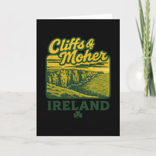 Cliffs Of Moher Irland Retro-Urlaubslandmarke So Karte