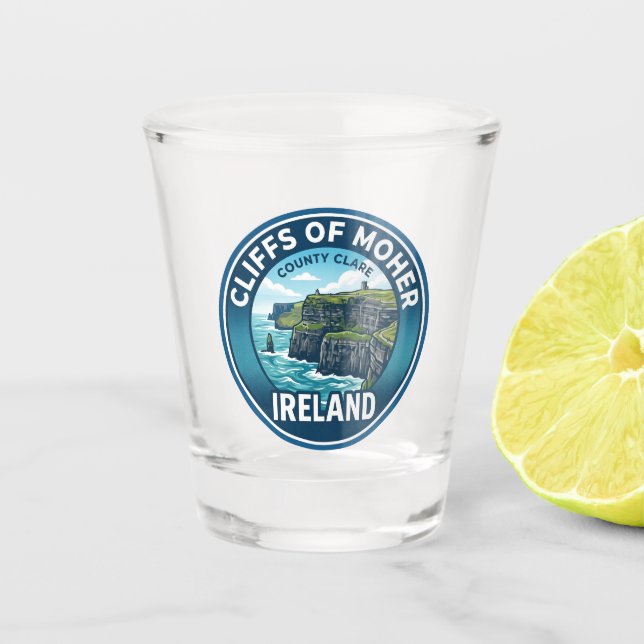 Cliffs of Moher Irland Schnapsglas (Vorderseite)