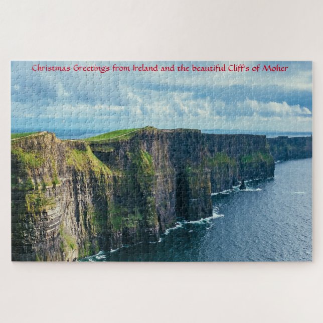 Cliff's von Moher Irland. Jigsaw Puzzle (Horizontal)
