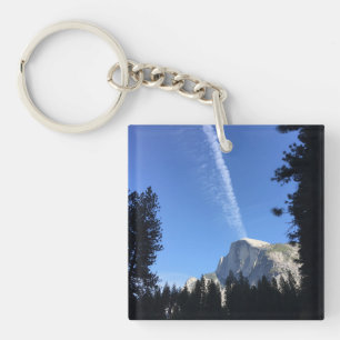 Cliffside Cloud Yosemite Blaue Farbfotografie Schlüsselanhänger