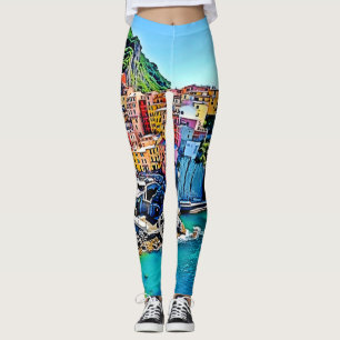 Cliffside Dreams: Manarolas Farben Leggings