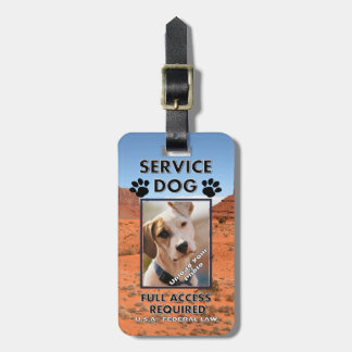 Cliffside Service-HundeFoto Identifikation Gepäckanhänger